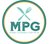 teal white and yellow MPG logo with fork and knife