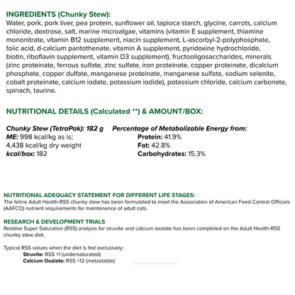 Adult Health-RSS Chunky Stew For Cats