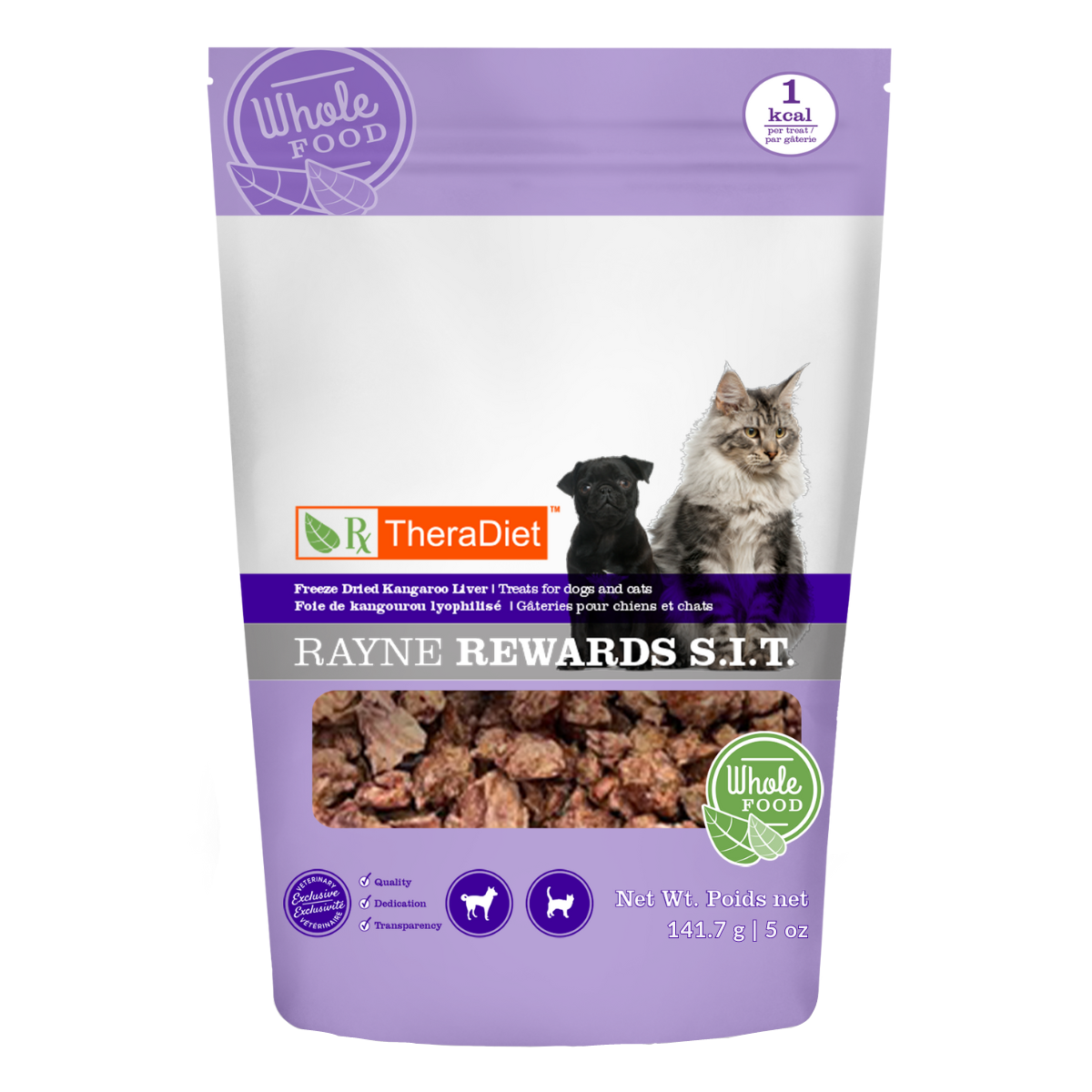 Kangaroo Freeze Dried Treats for Dogs and Cats Rayne Nutrition