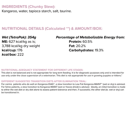 Kangaroo-DIAG Chunky Stew For Dogs And Cats