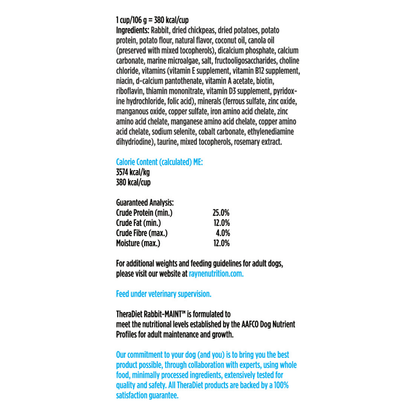 Rabbit-MAINT Dry Dog Food