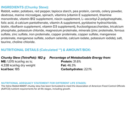 Rabbit-MAINT Chunky Stew For Cats
